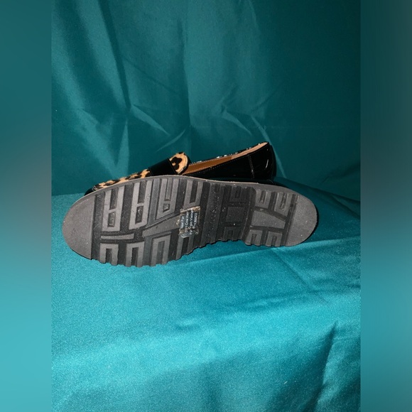 Franco Sarto, SIZE 6M, REAL FUR, DYED COW HAIR, BLACK PATTON LEATHER, EUC - Picture 4 of 4